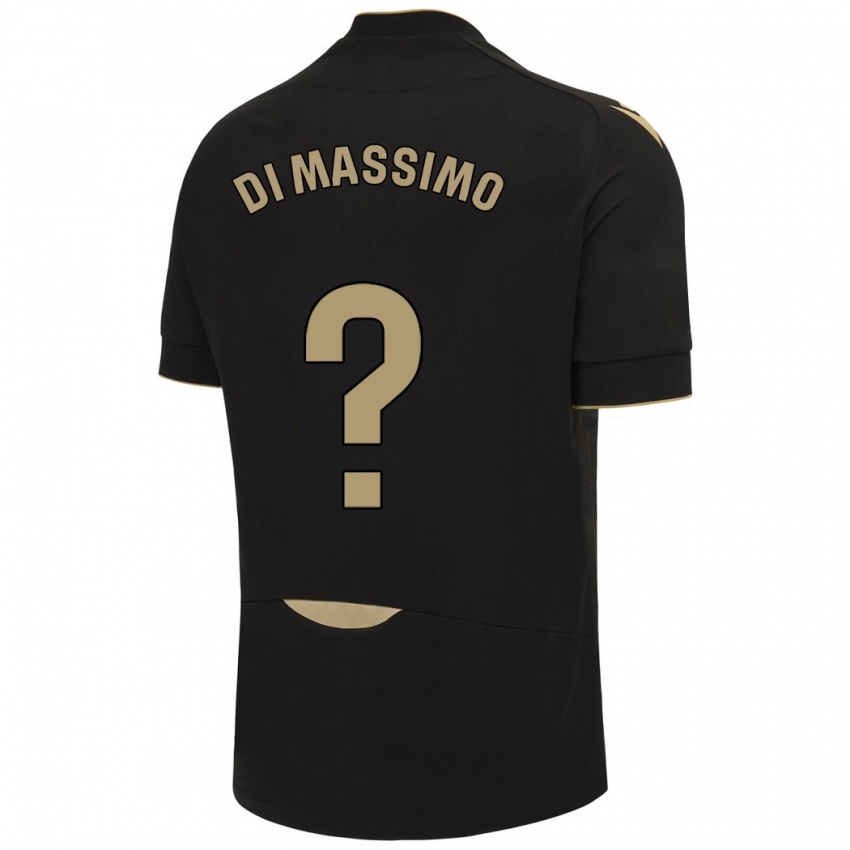 Niño Camiseta Manuel Di Massimo #0 Negro 2ª Equipación 2023/24 La Camisa Perú