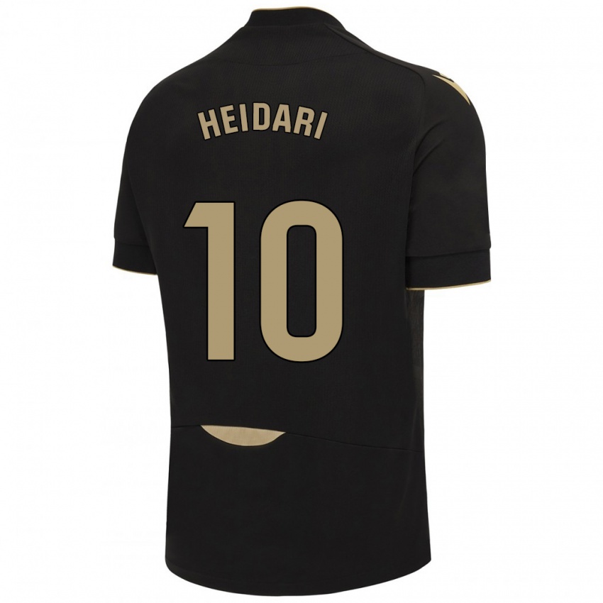 Niño Camiseta Arman Heidari #10 Negro 2ª Equipación 2023/24 La Camisa Perú