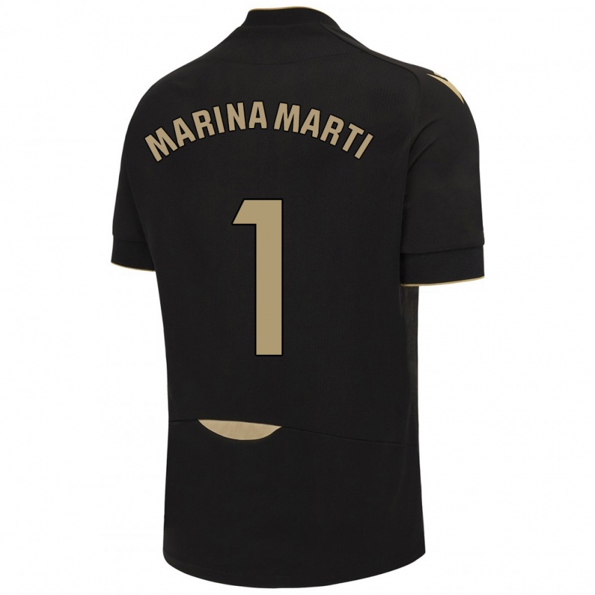 Niño Camiseta Marina Martí #1 Negro 2ª Equipación 2023/24 La Camisa Perú