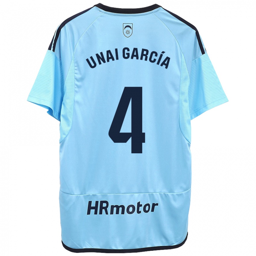 Niño Camiseta Unai García #4 Azul 2ª Equipación 2023/24 La Camisa Perú