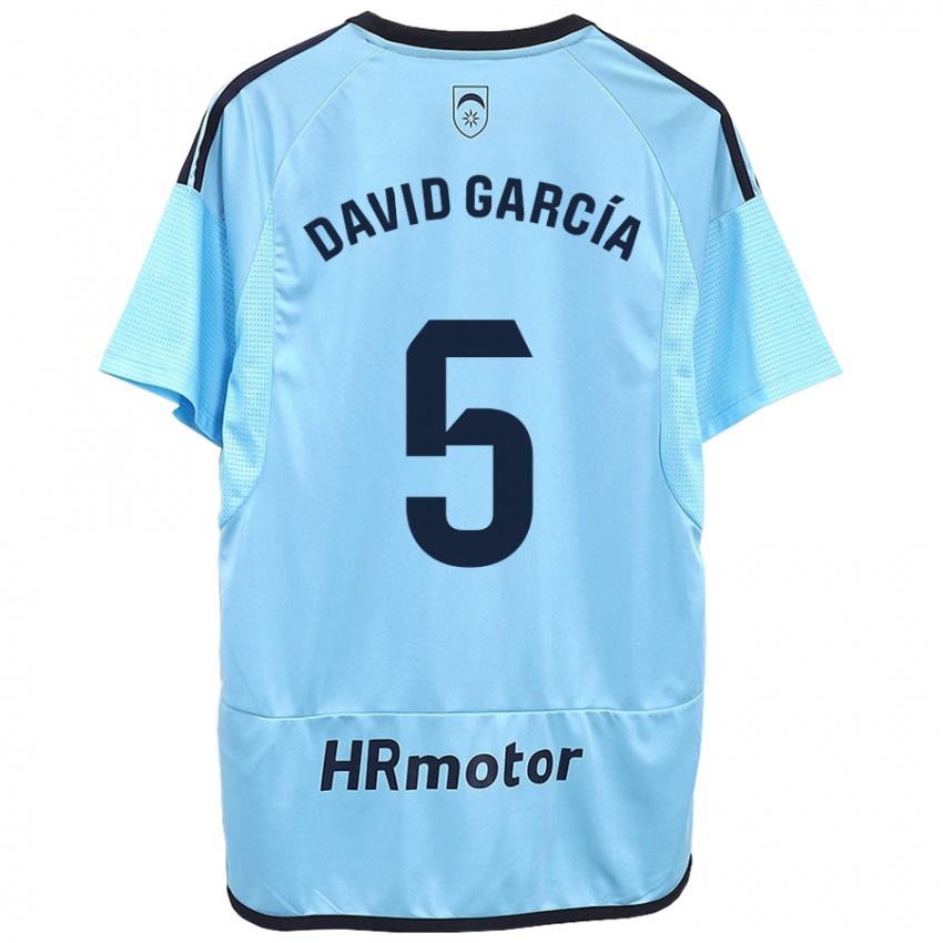 Niño Camiseta David García #5 Azul 2ª Equipación 2023/24 La Camisa Perú