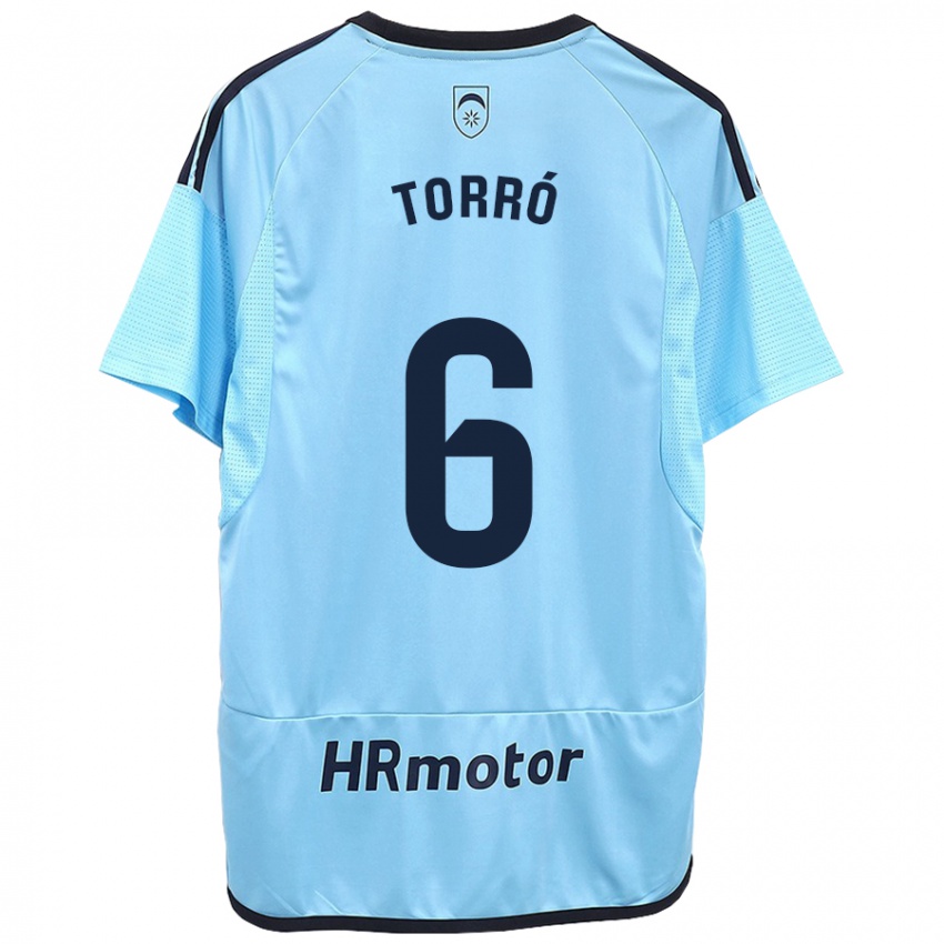 Niño Camiseta Lucas Torró #6 Azul 2ª Equipación 2023/24 La Camisa Perú