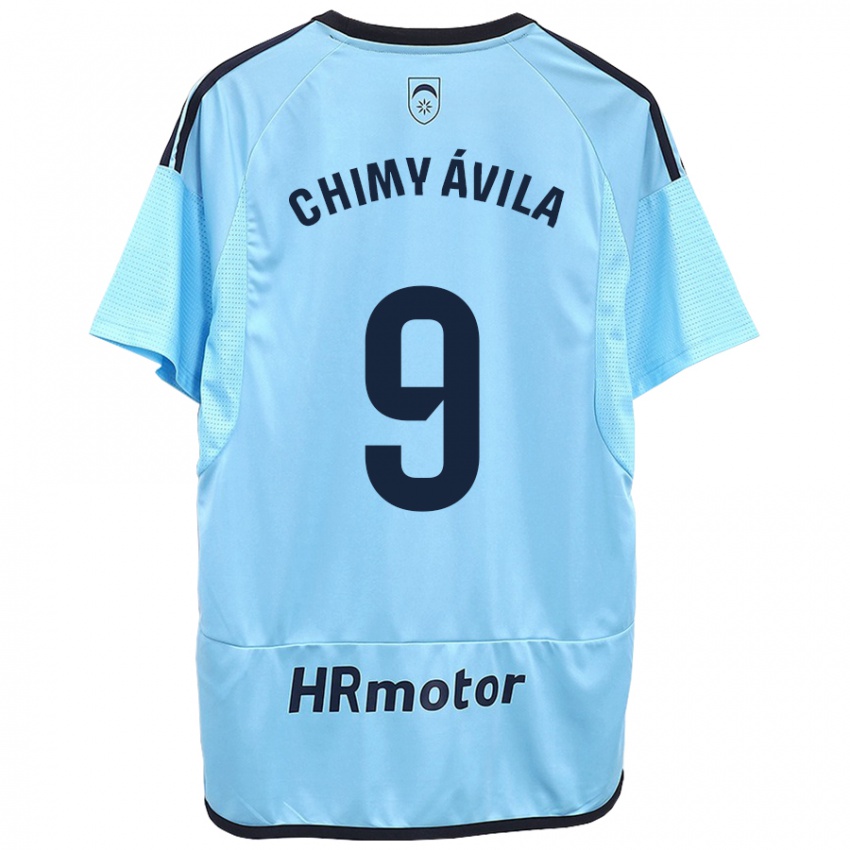 Niño Camiseta Chimy Ávila #9 Azul 2ª Equipación 2023/24 La Camisa Perú