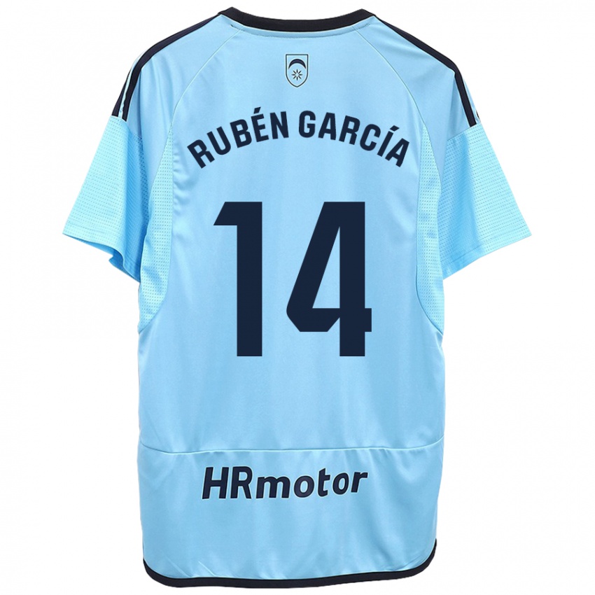 Niño Camiseta Rubén García #14 Azul 2ª Equipación 2023/24 La Camisa Perú