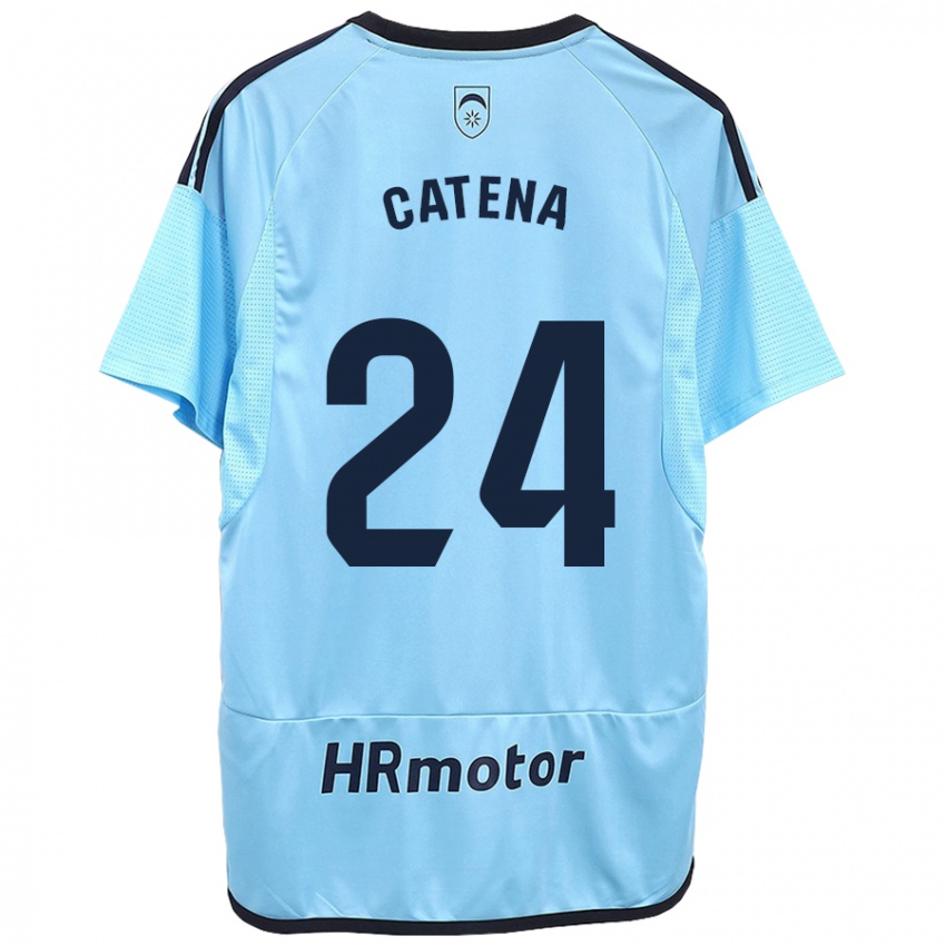 Niño Camiseta Alejandro Catena #24 Azul 2ª Equipación 2023/24 La Camisa Perú