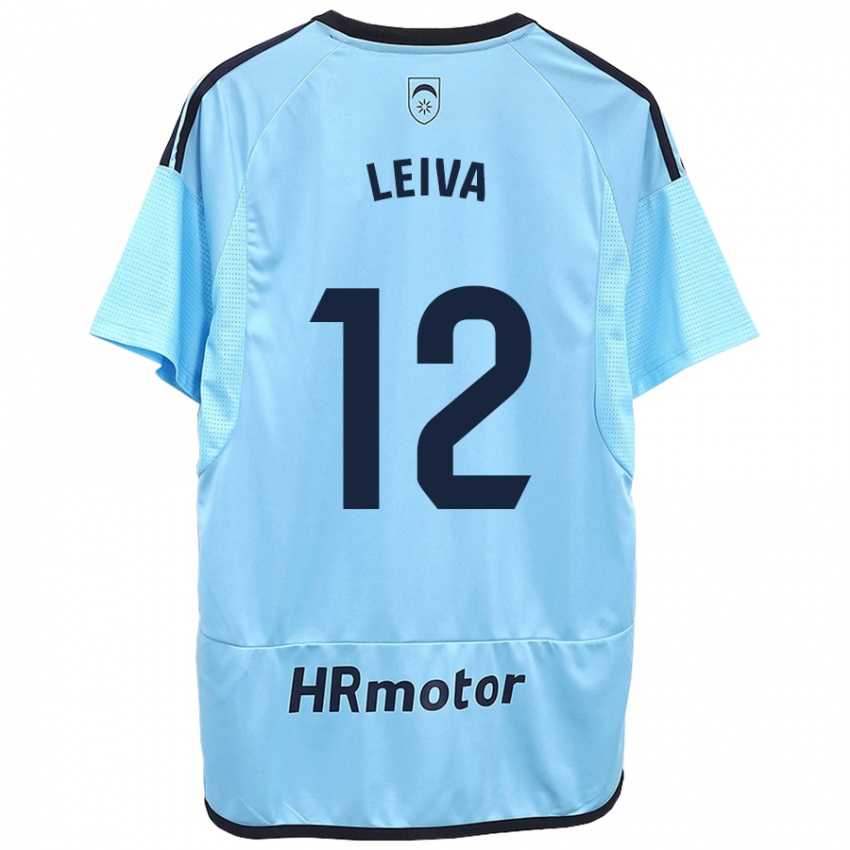 Niño Camiseta Álvaro Leiva #12 Azul 2ª Equipación 2023/24 La Camisa Perú