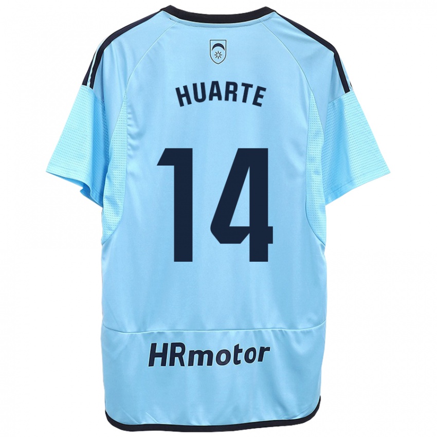 Niño Camiseta Xabi Huarte #14 Azul 2ª Equipación 2023/24 La Camisa Perú