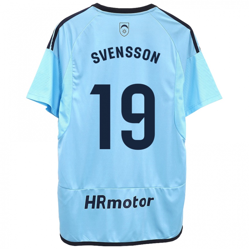 Niño Camiseta Max Svensson #19 Azul 2ª Equipación 2023/24 La Camisa Perú