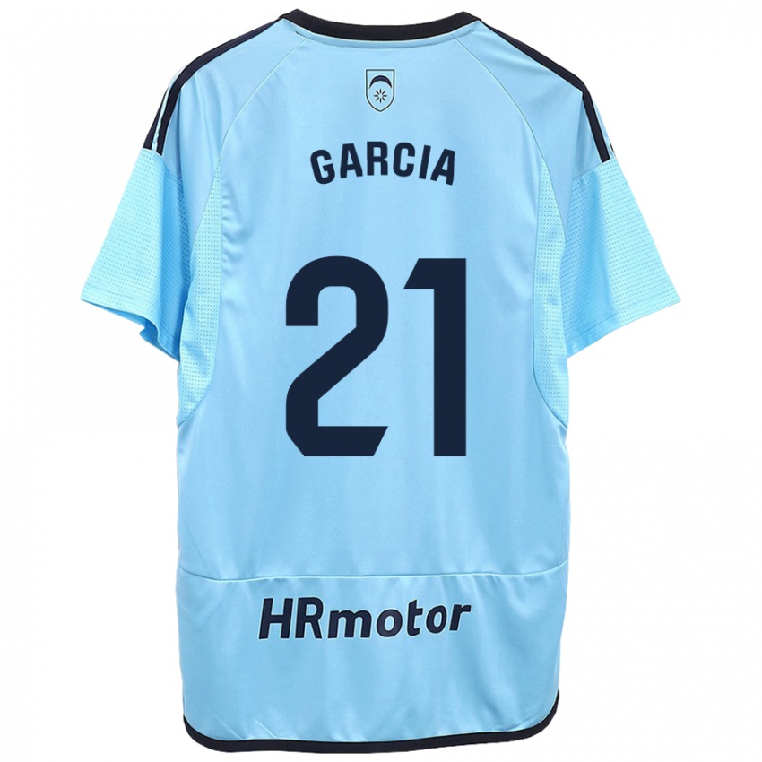 Niño Camiseta Jon García #21 Azul 2ª Equipación 2023/24 La Camisa Perú