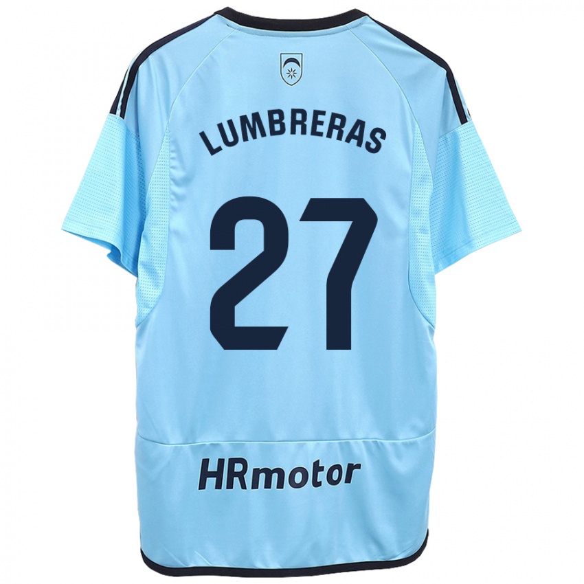 Niño Camiseta Carlos Lumbreras #27 Azul 2ª Equipación 2023/24 La Camisa Perú