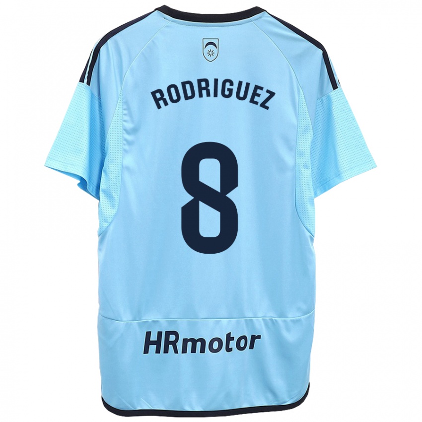 Niño Camiseta Vanessa Rodríguez Iribarren #8 Azul 2ª Equipación 2023/24 La Camisa Perú