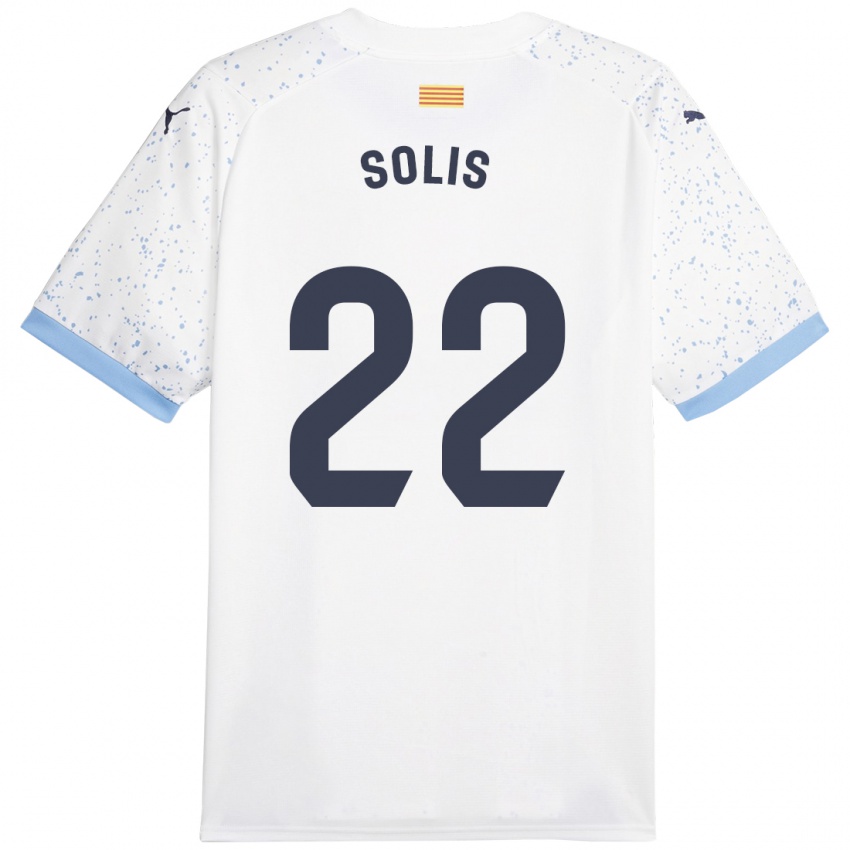 Niño Camiseta Jhon Solís #22 Blanco 2ª Equipación 2023/24 La Camisa Perú