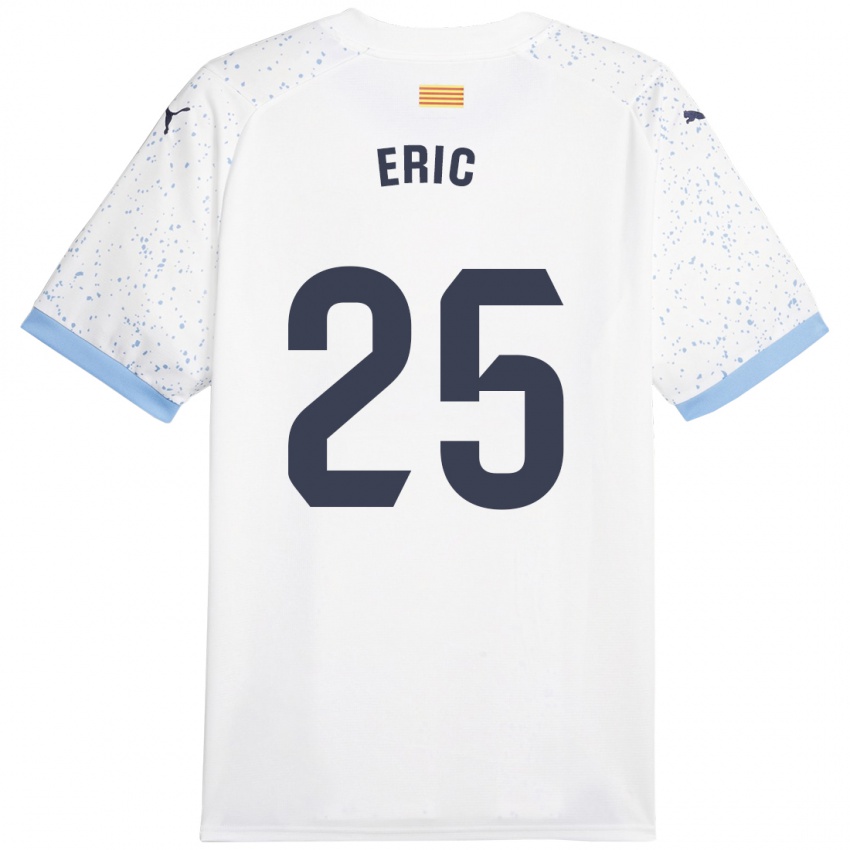 Niño Camiseta Eric Garcia #25 Blanco 2ª Equipación 2023/24 La Camisa Perú