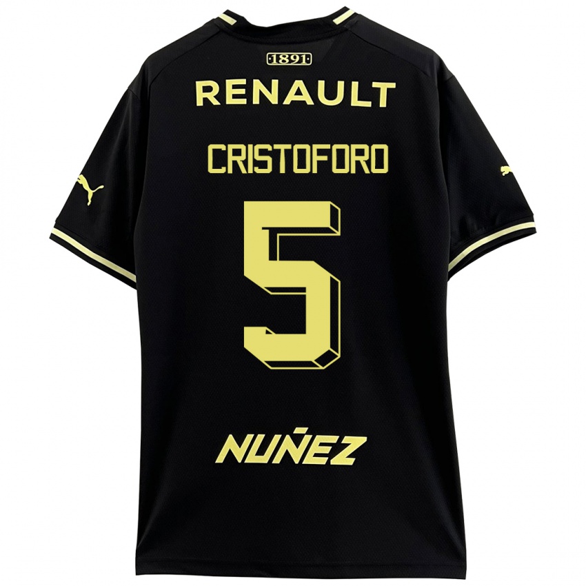 Niño Camiseta Sebastián Cristóforo #5 Negro 2ª Equipación 2023/24 La Camisa Perú