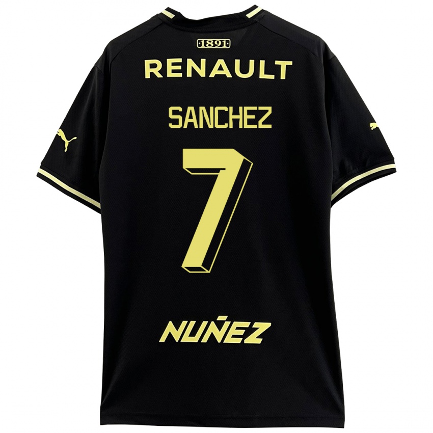 Niño Camiseta Carlos Sánchez #7 Negro 2ª Equipación 2023/24 La Camisa Perú