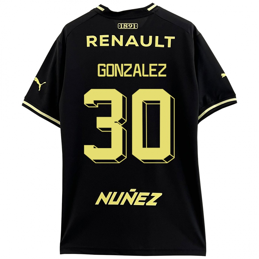 Niño Camiseta Ángel González #30 Negro 2ª Equipación 2023/24 La Camisa Perú