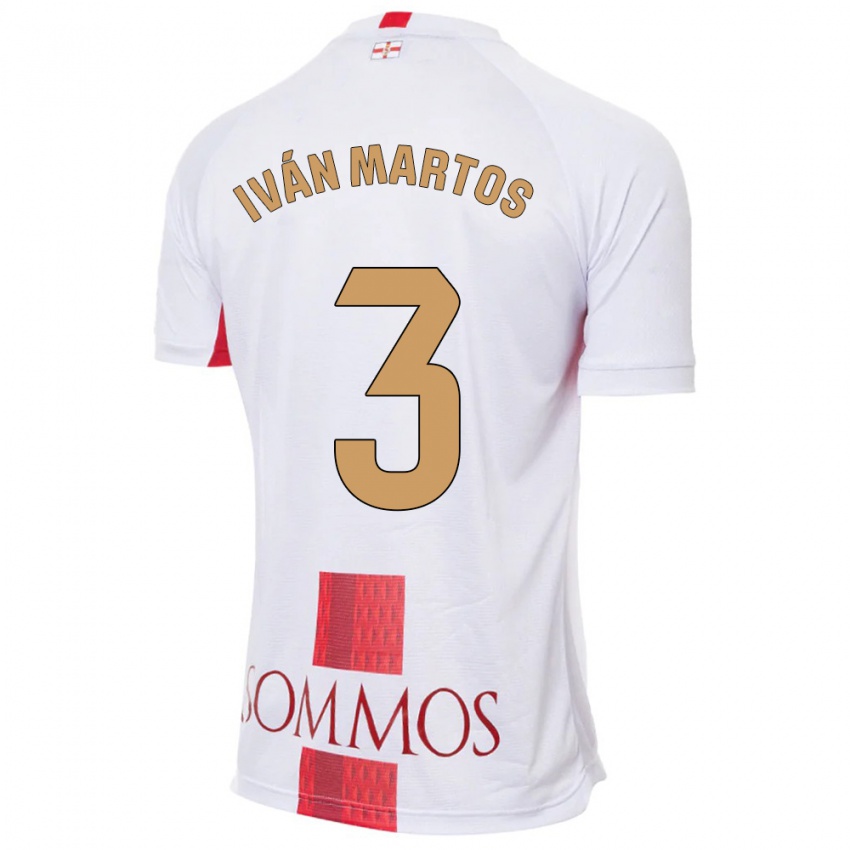 Niño Camiseta Iván Martos #3 Blanco 2ª Equipación 2023/24 La Camisa Perú