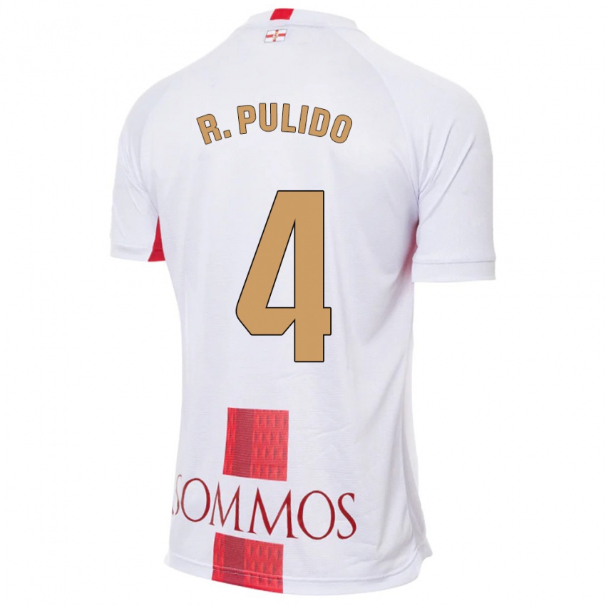 Niño Camiseta Rubén Pulido #4 Blanco 2ª Equipación 2023/24 La Camisa Perú