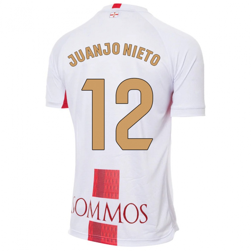 Niño Camiseta Juanjo Nieto #12 Blanco 2ª Equipación 2023/24 La Camisa Perú