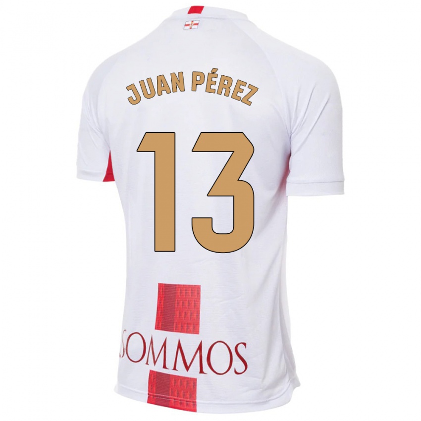 Niño Camiseta Juan Pérez #13 Blanco 2ª Equipación 2023/24 La Camisa Perú