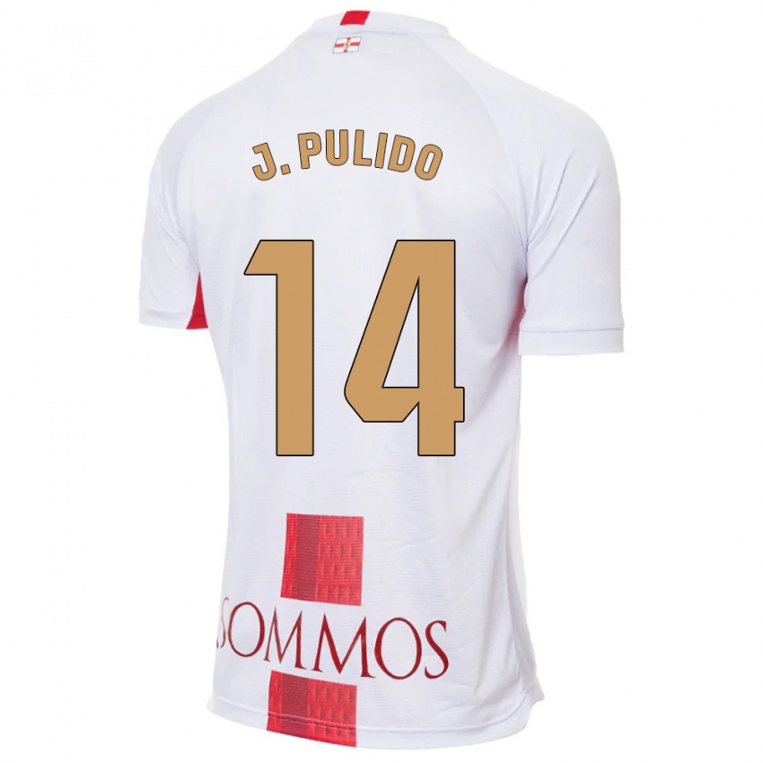 Niño Camiseta Jorge Pulido #14 Blanco 2ª Equipación 2023/24 La Camisa Perú