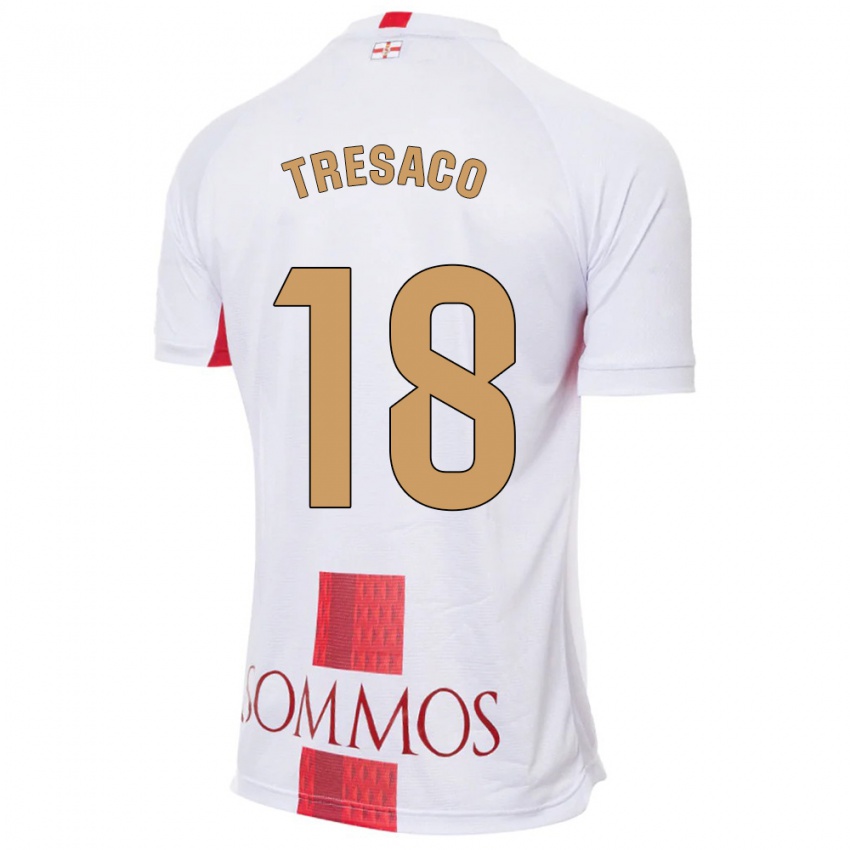 Niño Camiseta Rafa Tresaco #18 Blanco 2ª Equipación 2023/24 La Camisa Perú