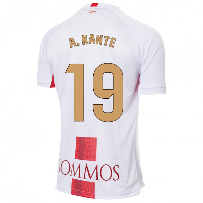 Niño Camiseta Abou Kanté #19 Blanco 2ª Equipación 2023/24 La Camisa Perú