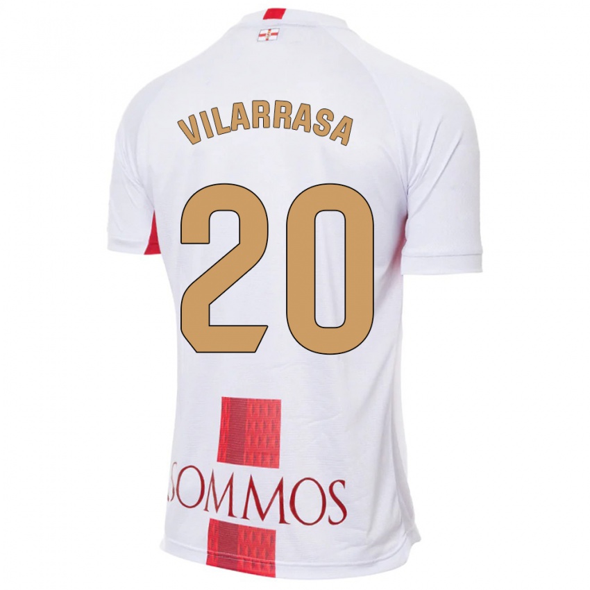 Niño Camiseta Ignasi Vilarrasa #20 Blanco 2ª Equipación 2023/24 La Camisa Perú