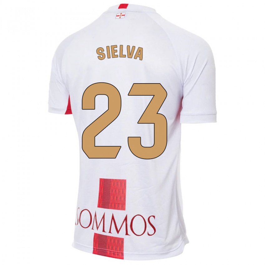 Niño Camiseta Óscar Sielva #23 Blanco 2ª Equipación 2023/24 La Camisa Perú