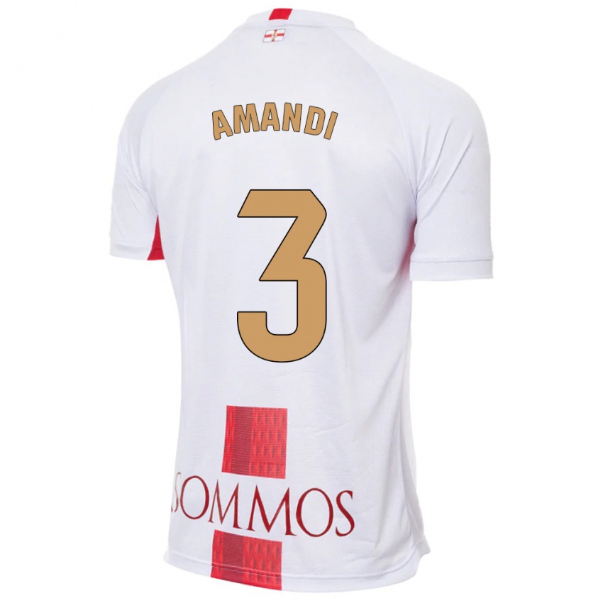 Niño Camiseta Iván Amandi #3 Blanco 2ª Equipación 2023/24 La Camisa Perú