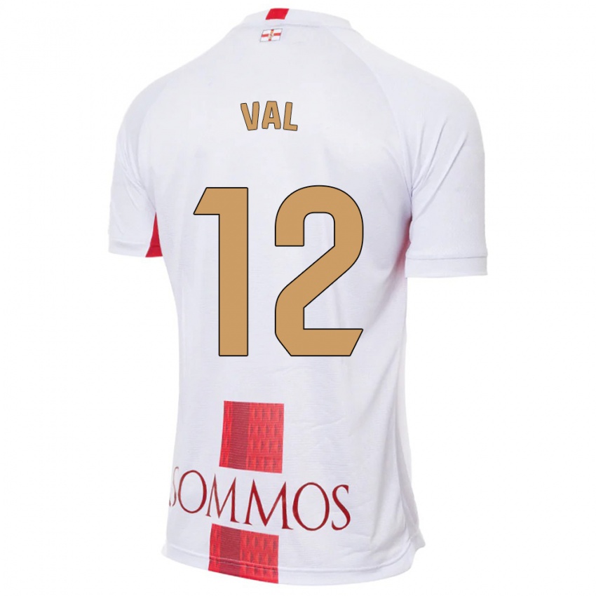 Niño Camiseta Ángel Val #12 Blanco 2ª Equipación 2023/24 La Camisa Perú