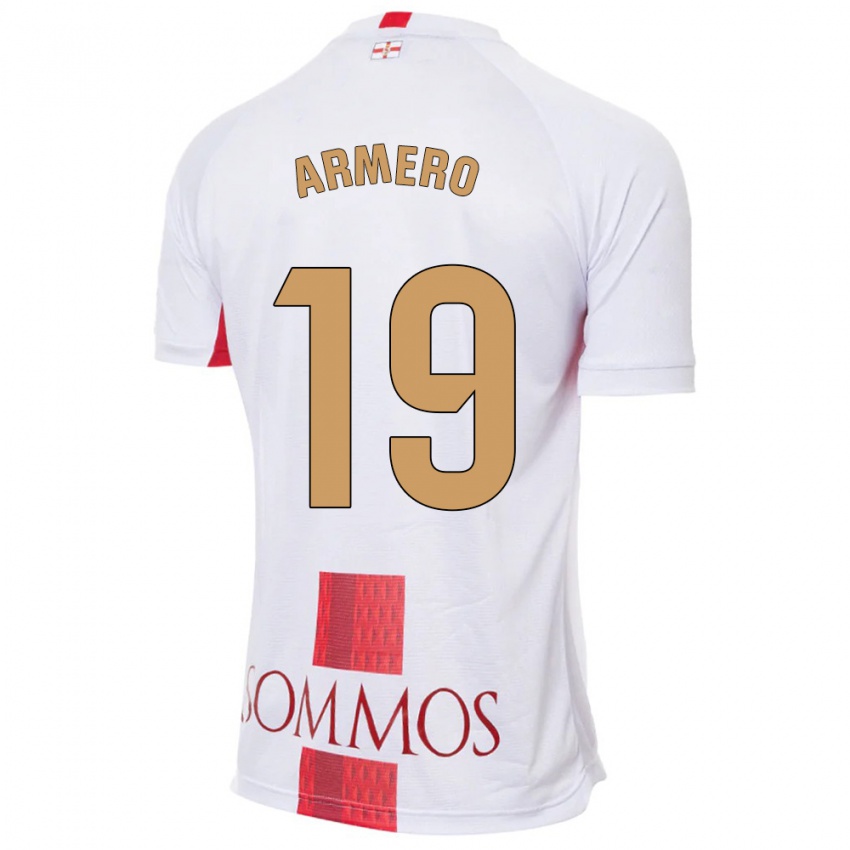 Niño Camiseta Sergi Armero #19 Blanco 2ª Equipación 2023/24 La Camisa Perú