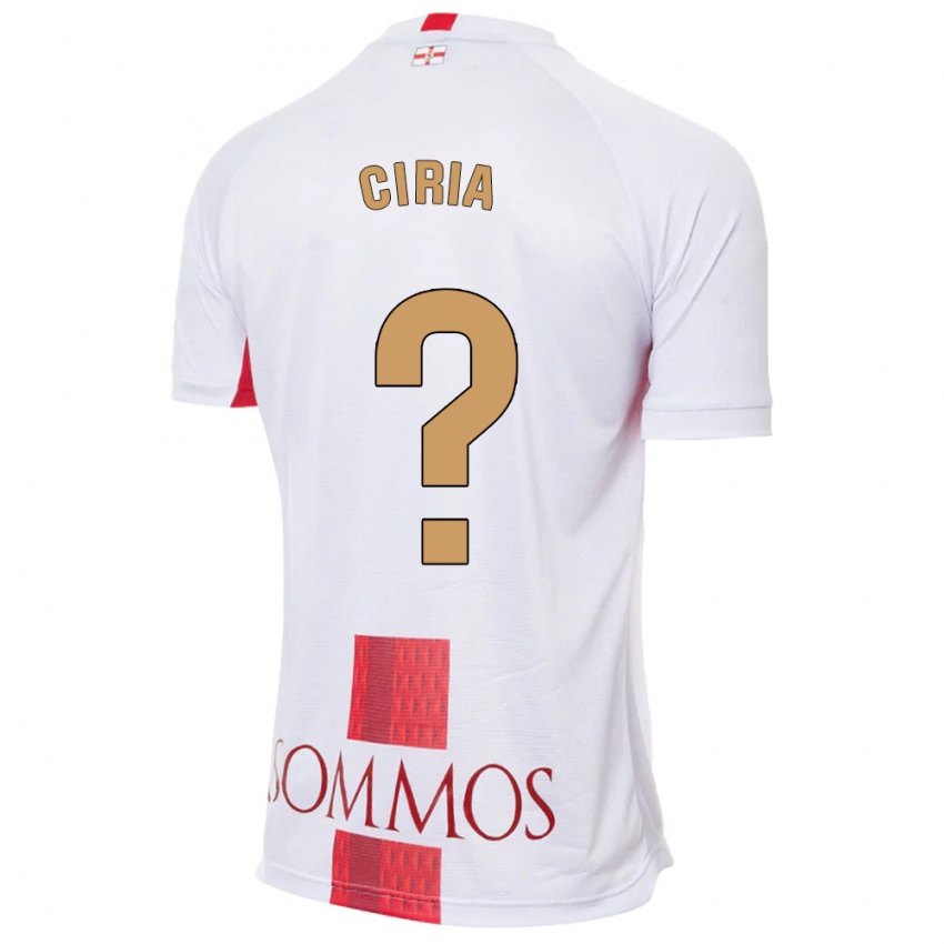 Niño Camiseta Alex Ciria #0 Blanco 2ª Equipación 2023/24 La Camisa Perú