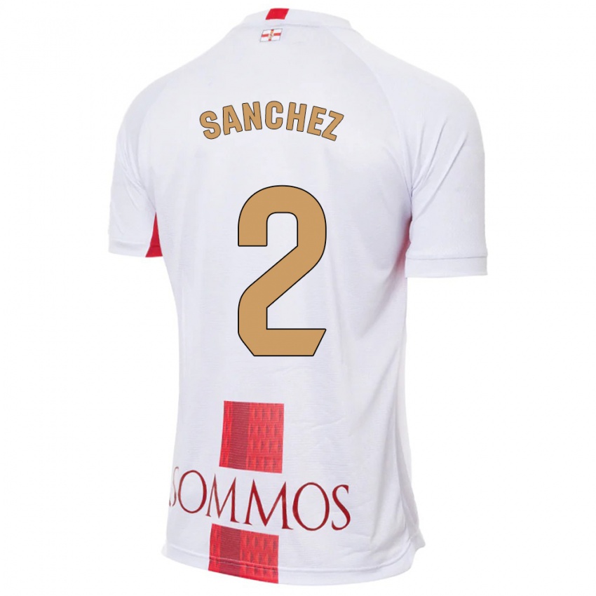 Niño Camiseta Paz Sánchez #2 Blanco 2ª Equipación 2023/24 La Camisa Perú