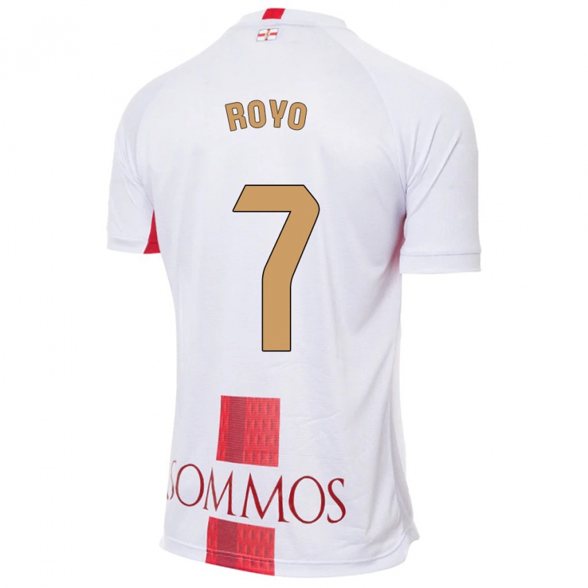 Niño Camiseta Laura Royo #7 Blanco 2ª Equipación 2023/24 La Camisa Perú