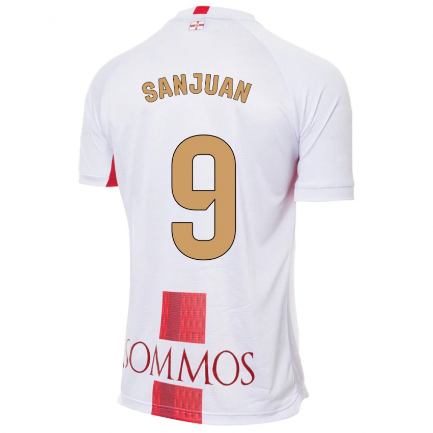 Niño Camiseta Royo Sanjuan #9 Blanco 2ª Equipación 2023/24 La Camisa Perú