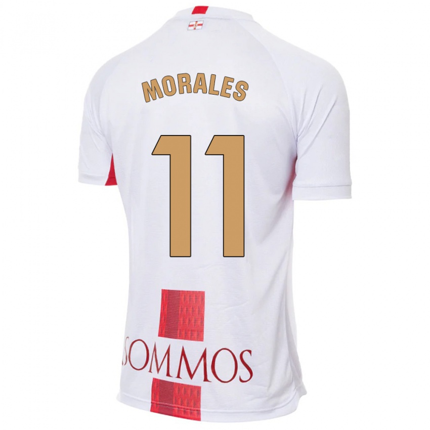 Niño Camiseta Carolina Morales #11 Blanco 2ª Equipación 2023/24 La Camisa Perú