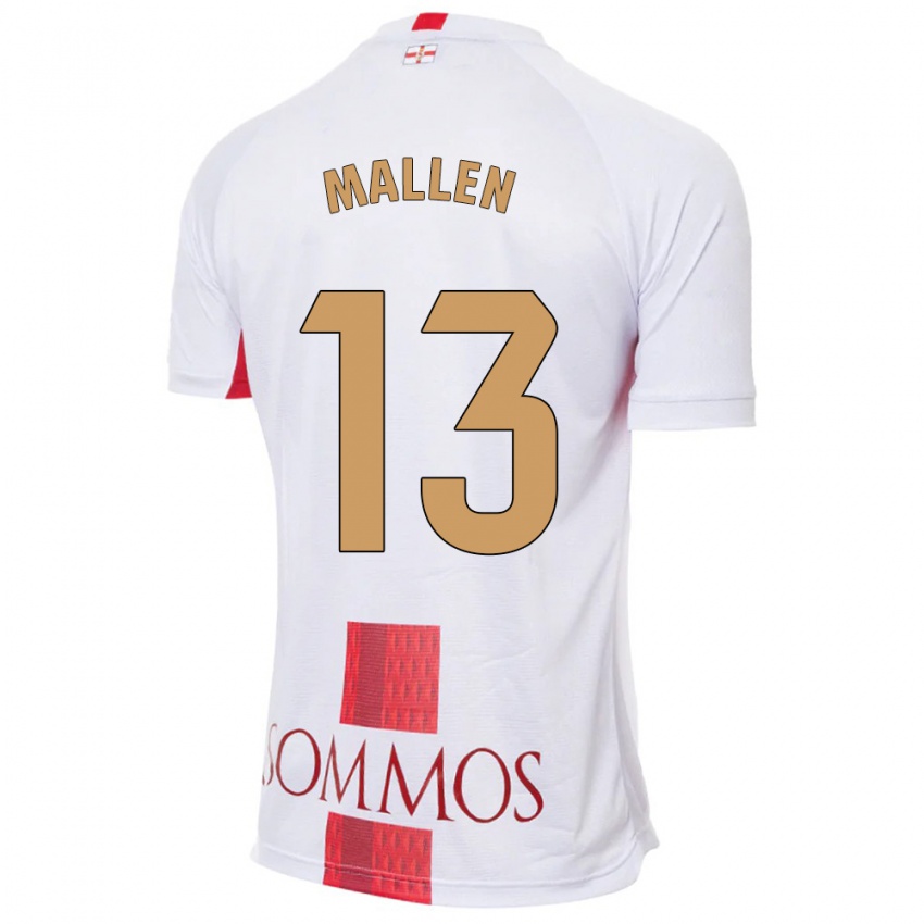 Niño Camiseta Lucía Mallén #13 Blanco 2ª Equipación 2023/24 La Camisa Perú