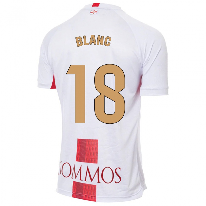 Niño Camiseta Laia Blanc #18 Blanco 2ª Equipación 2023/24 La Camisa Perú