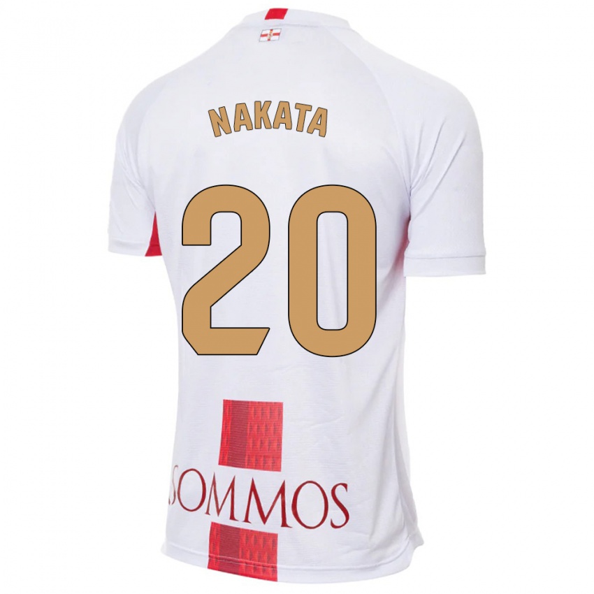 Niño Camiseta Yuki Nakata #20 Blanco 2ª Equipación 2023/24 La Camisa Perú