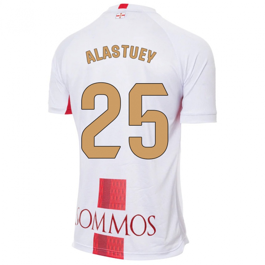 Niño Camiseta Martina Alastuey #25 Blanco 2ª Equipación 2023/24 La Camisa Perú