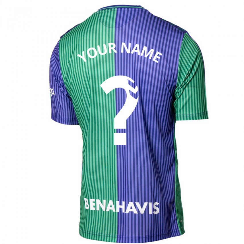 Niño Camiseta Su Nombre #0 Verde Azul 2ª Equipación 2023/24 La Camisa Perú