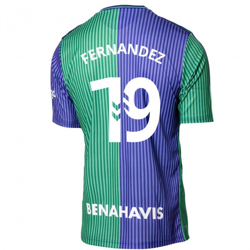 Niño Camiseta Roberto Fernández #19 Verde Azul 2ª Equipación 2023/24 La Camisa Perú