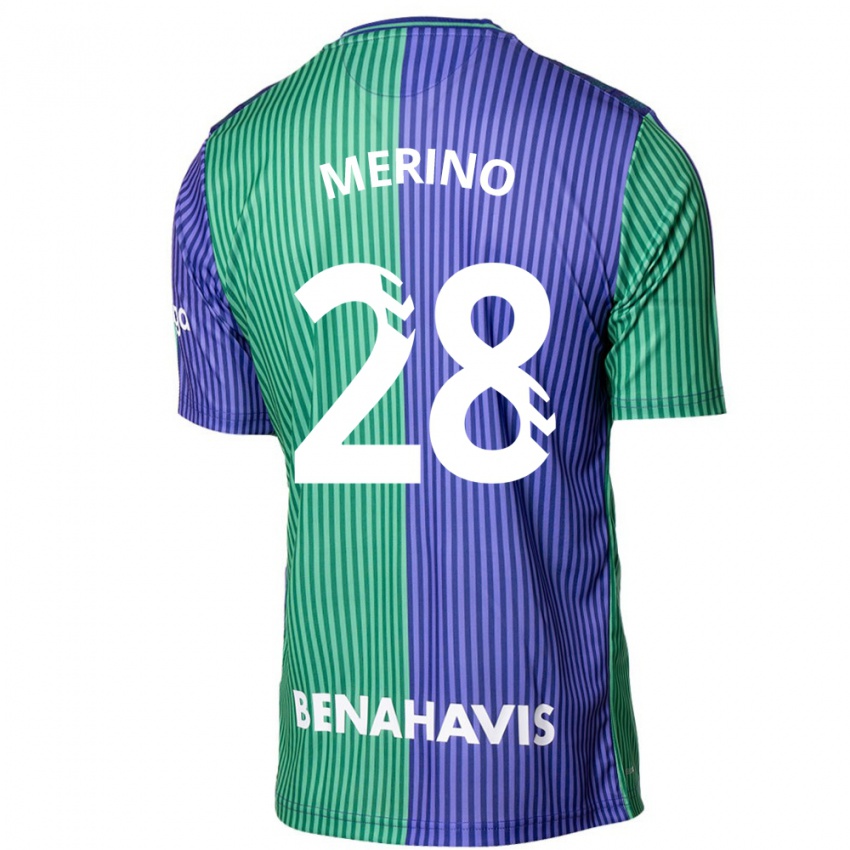 Niño Camiseta Izan Merino #28 Verde Azul 2ª Equipación 2023/24 La Camisa Perú