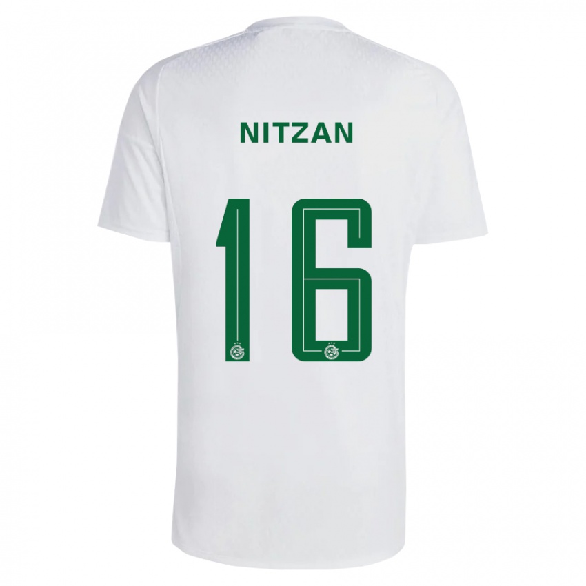 Niño Camiseta Itamar Nitzan #16 Verde Azul 2ª Equipación 2023/24 La Camisa Perú