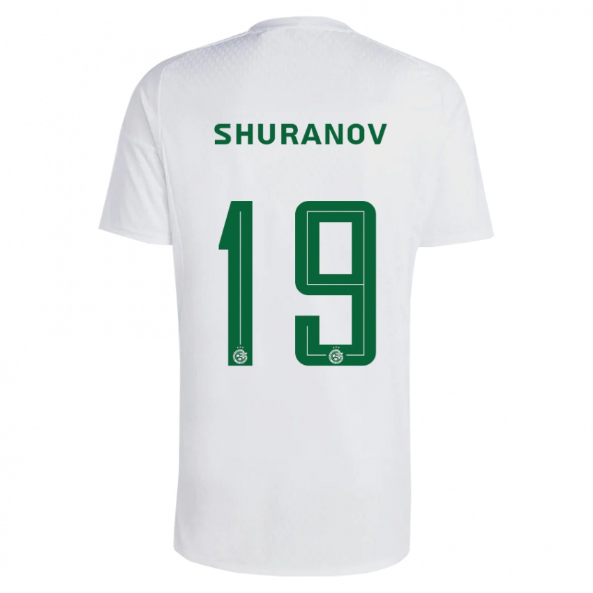 Niño Camiseta Erik Shuranov #19 Verde Azul 2ª Equipación 2023/24 La Camisa Perú