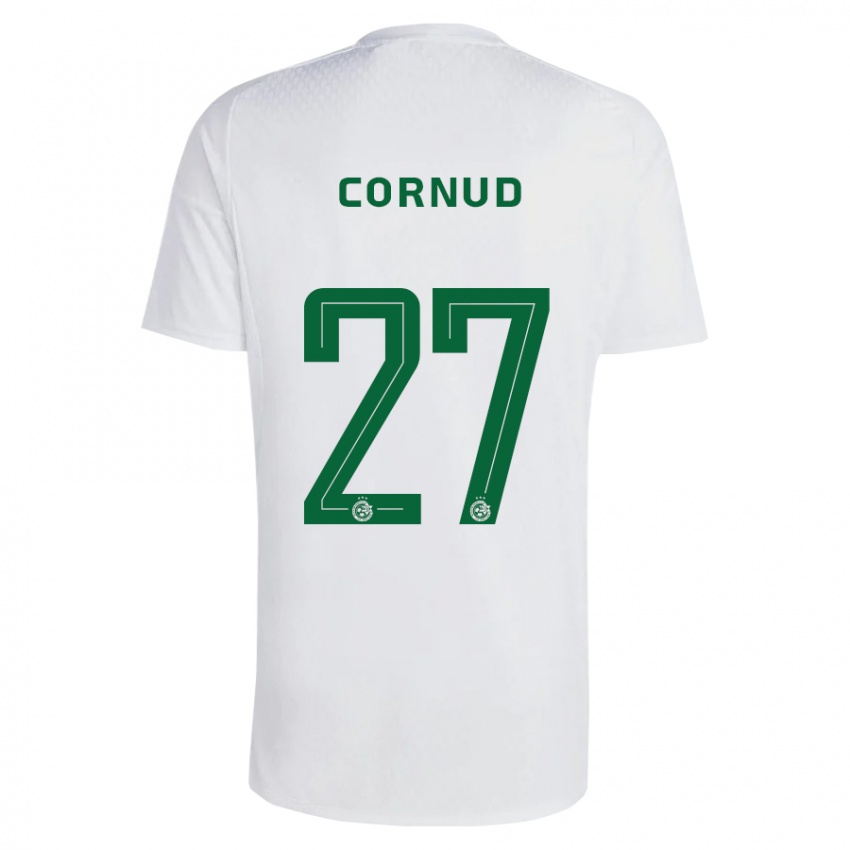 Niño Camiseta Pierre Cornud #27 Verde Azul 2ª Equipación 2023/24 La Camisa Perú