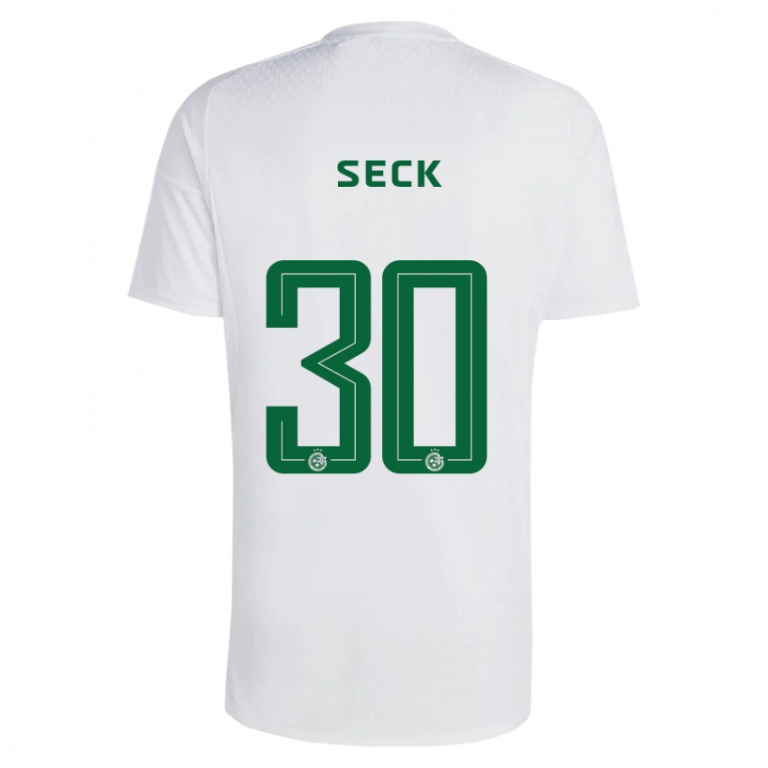 Niño Camiseta Abdoulaye Seck #30 Verde Azul 2ª Equipación 2023/24 La Camisa Perú