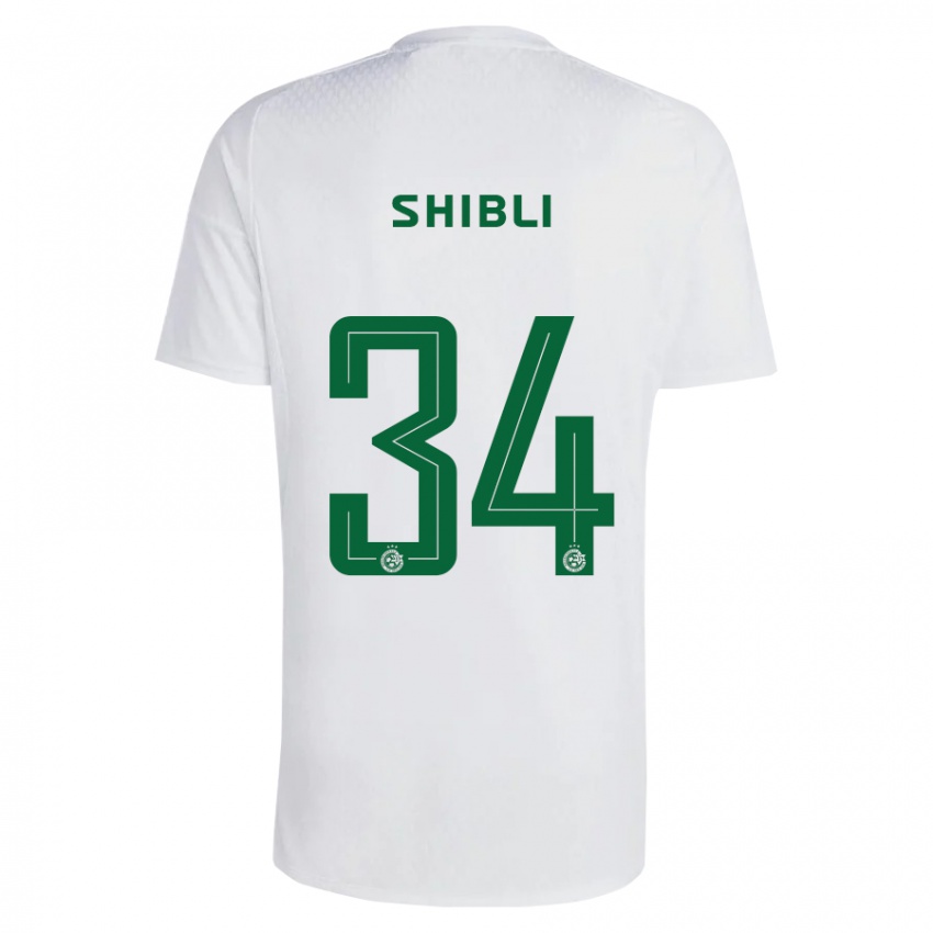 Niño Camiseta Hamza Shibli #34 Verde Azul 2ª Equipación 2023/24 La Camisa Perú