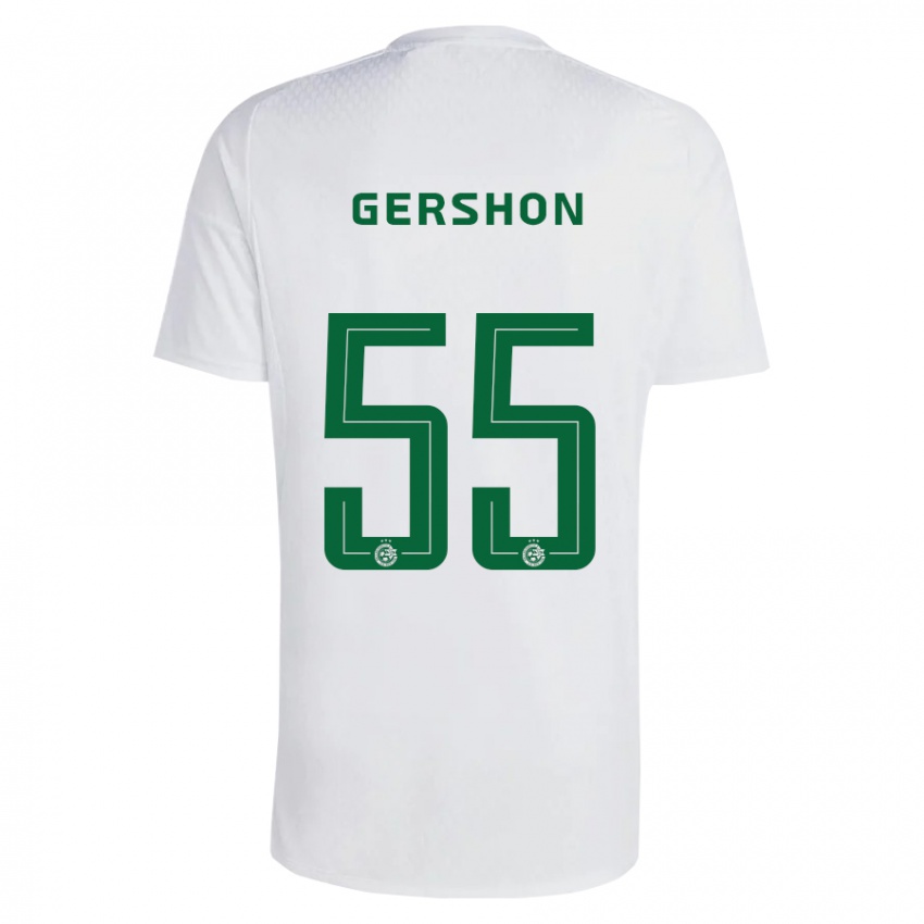 Niño Camiseta Rami Gershon #55 Verde Azul 2ª Equipación 2023/24 La Camisa Perú